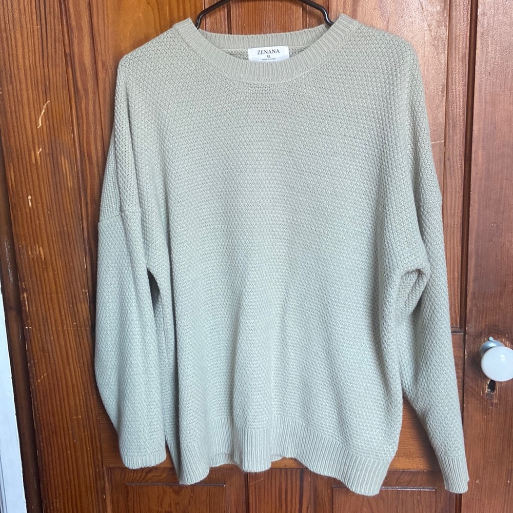 Sage green sweater from Zenana size XL